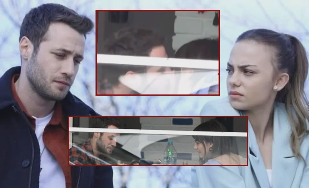 Ozan Dolunay a Bahar Sahin - bozky v reštaurácii