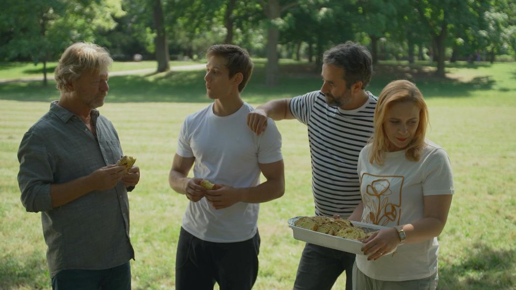 Zuzana v parku odpadla