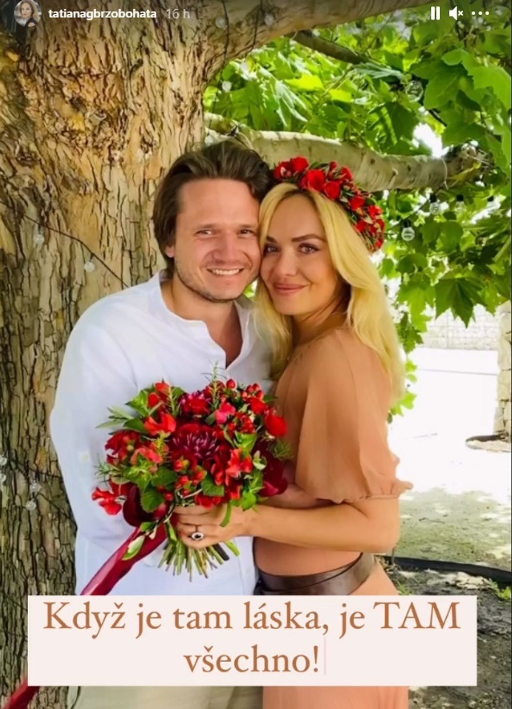 Obnovenie manželského sľubu Ondřeja a Taťány