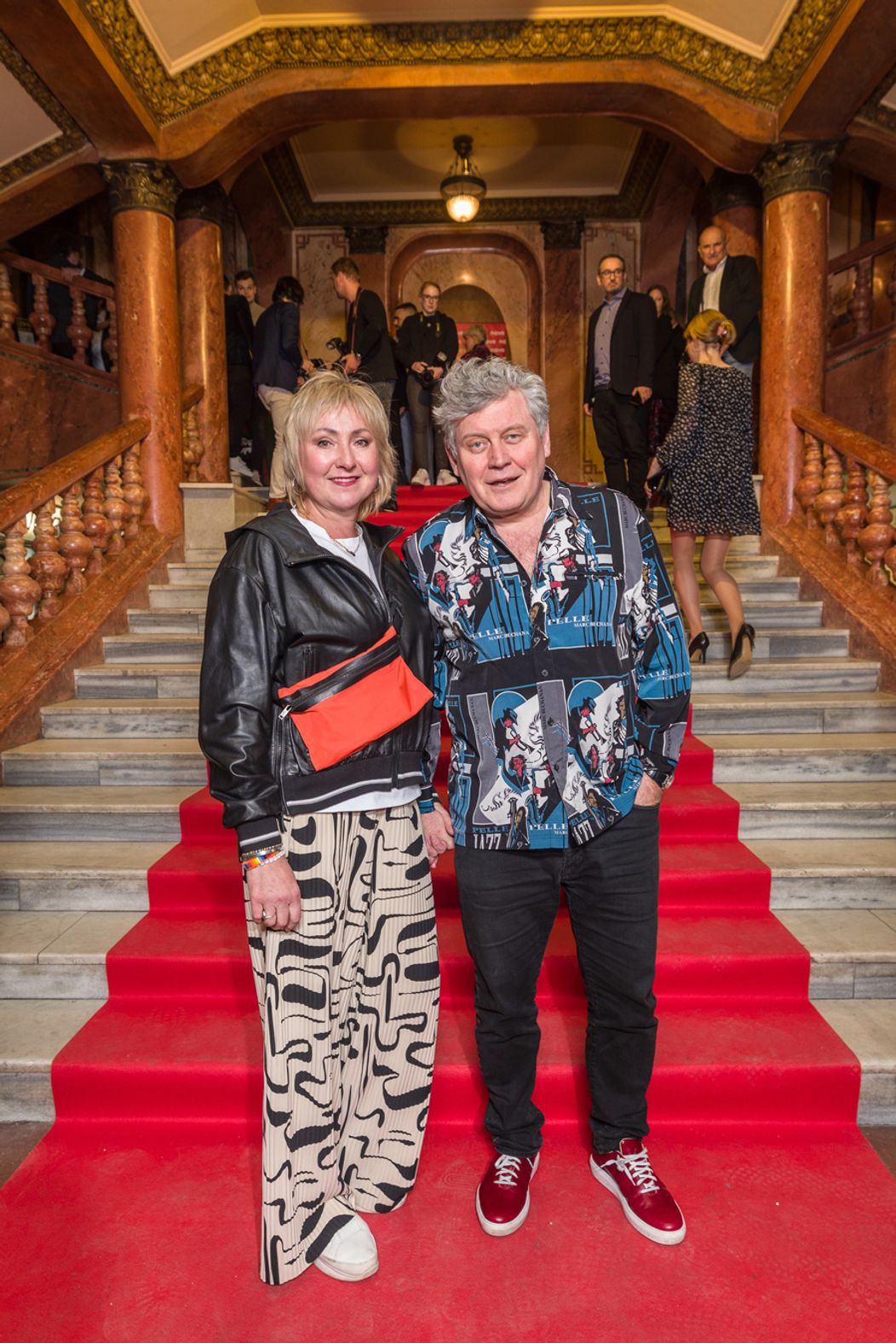 Miroslav Hanuš s manželkou na premiére druhej série Voyo Originálu Iveta