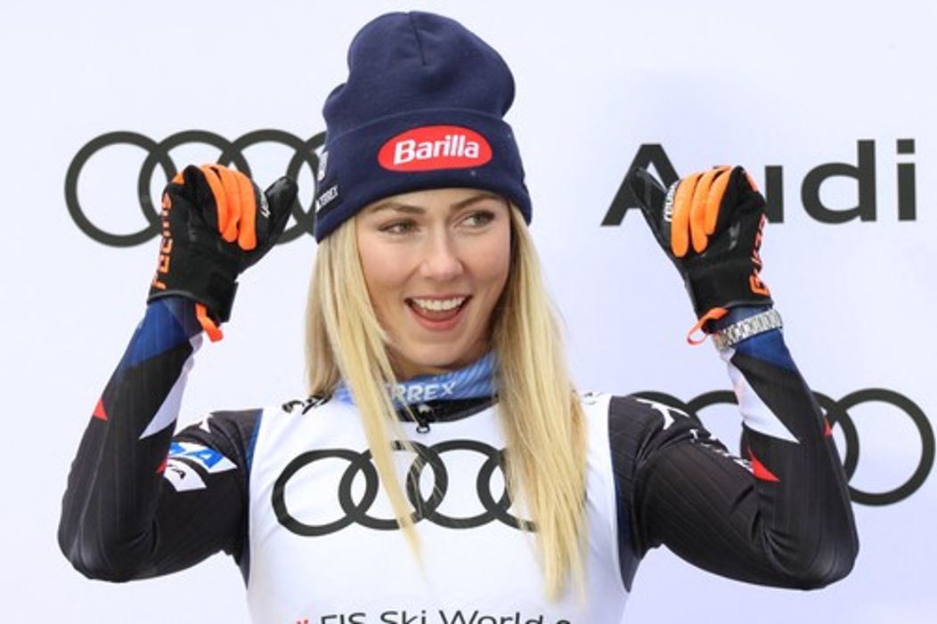 Mikaela Shiffrinová a Aleksander Aamodt Kilde