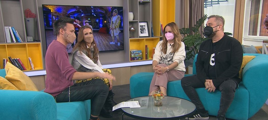 Herečka Zuzka Kubovčíková Šebová a spevák Mário „Kuly“ Kollár boli hosťami v Teleráne.