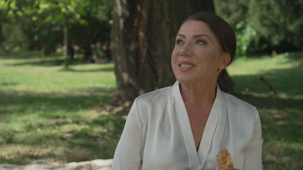 Zuzana v parku odpadla