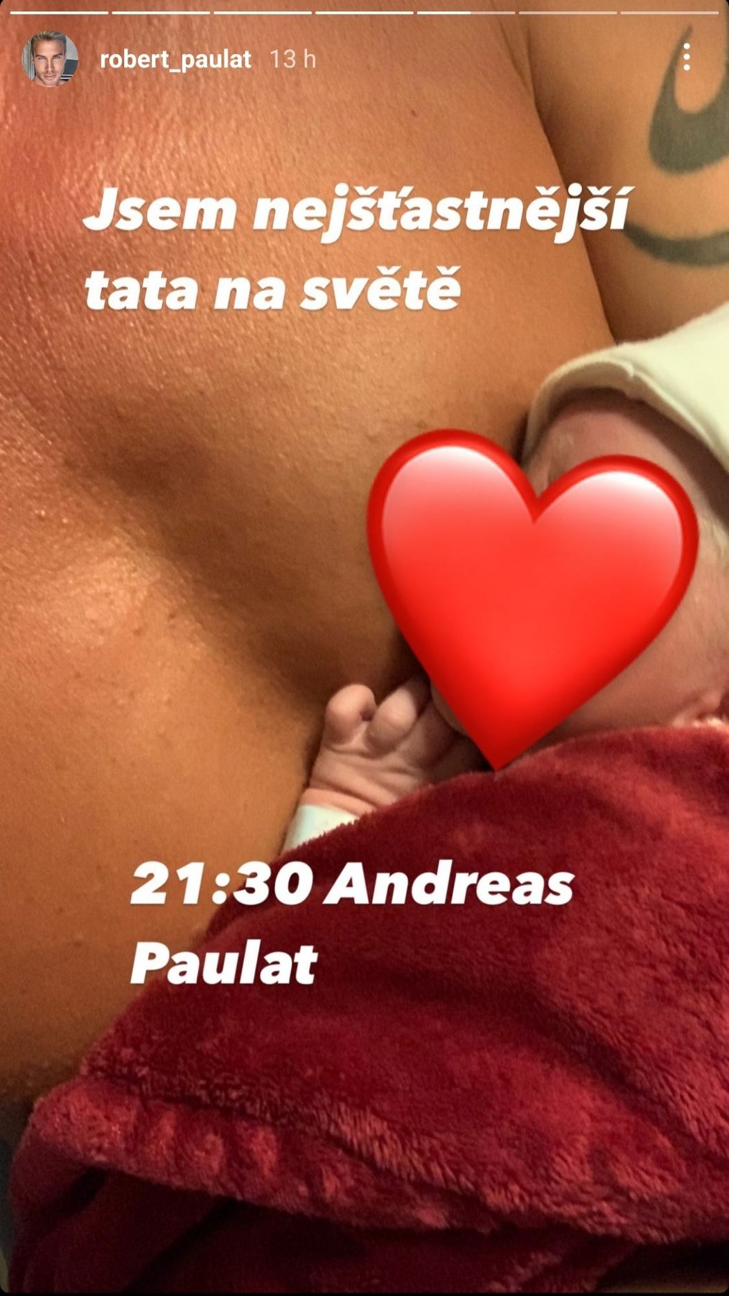 Syn Roberta Paulata je na svete