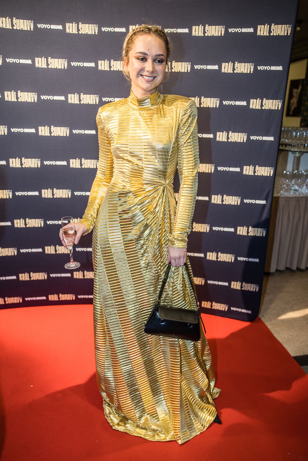 Gabriela Heclová na premiére Kráľa Šumavy