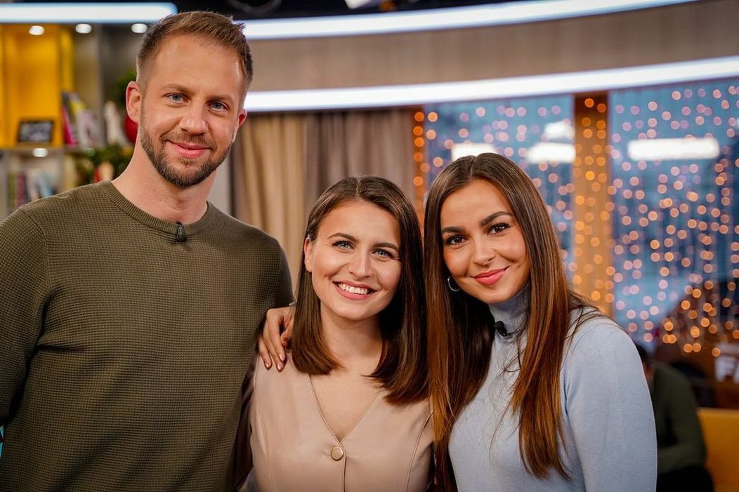 Ivana Brillová s Matúšom a Zuzkou v Teleráne