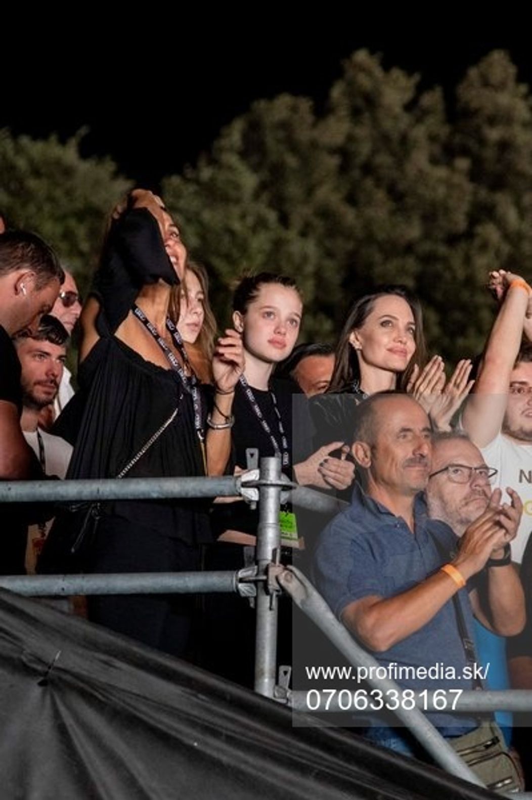 Angelina s dcérou na koncerte
