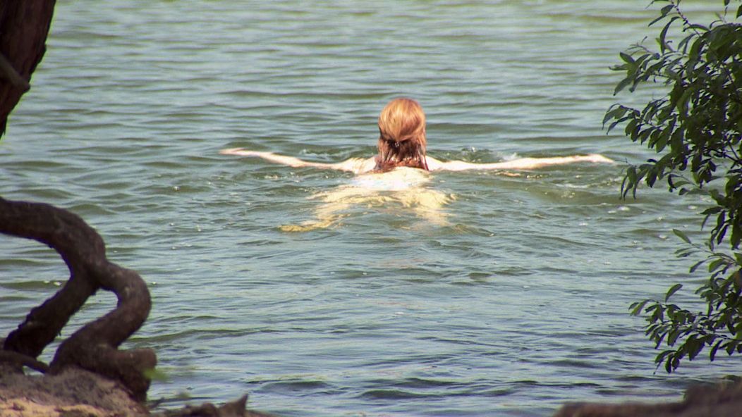 Mária Bartalos v plavkách v Kukučke