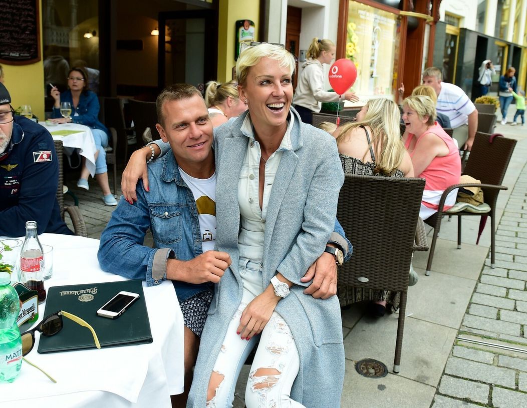 Zuzana Belohorcová s manželom Vlastom Hájkom, 2016