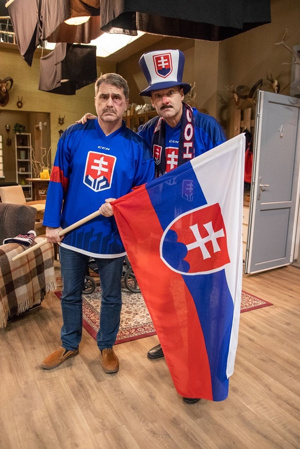 Zákulisné zábery z nakrúcania hokejovej epizódy