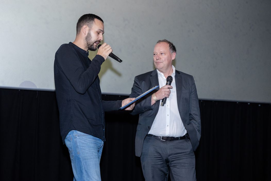 Moderátor Andrej Zvolenský a Matthias Settele