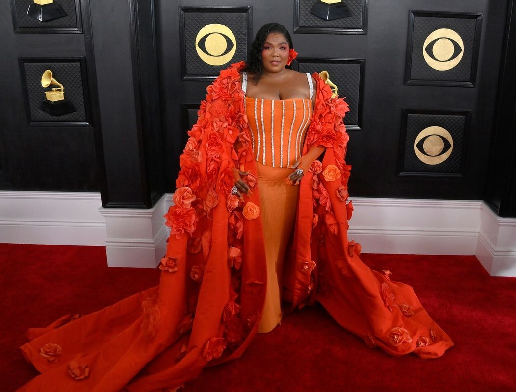 Lizzo na 65. ročníku odovzdávania hudobných cien Grammy