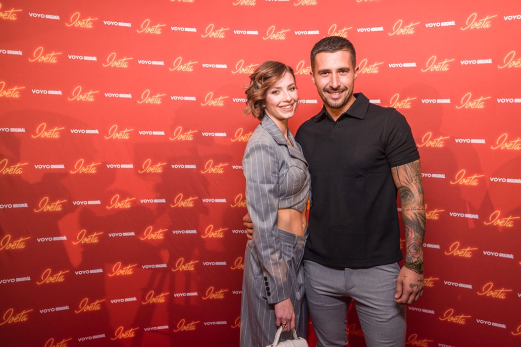 Laura Chrebetová a Martin Kulhánek na premiére druhej série Voyo Originálu Iveta
