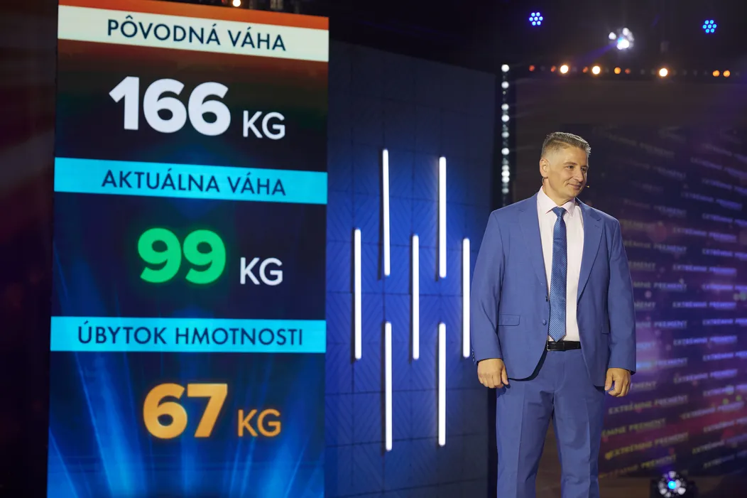 Pavol Kudroč počas galavečera Extrémnych premien.