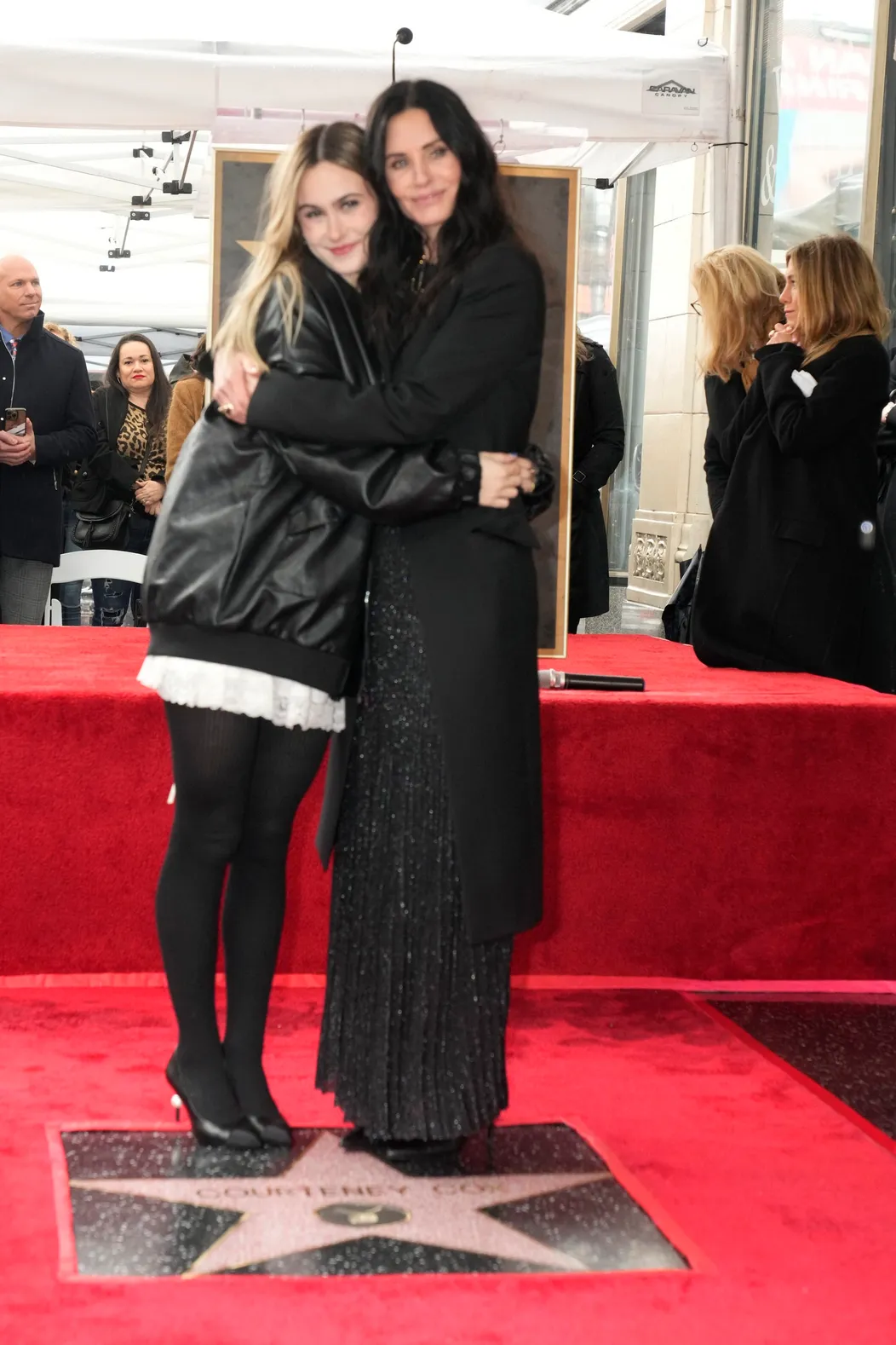 Courteney Cox na Hollywoodskom chodníku slávy s dcérou Coco