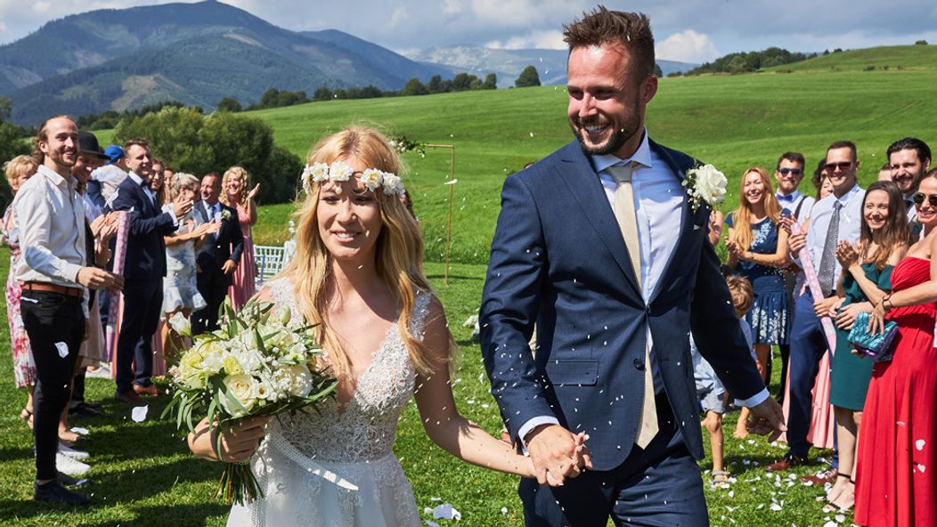 Milan a Tereza na svadbe