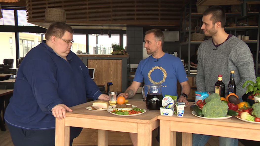 Ján Hodoň s trénerom Marošom Molnárom a výživovým poradcom Michalom Páleníkom