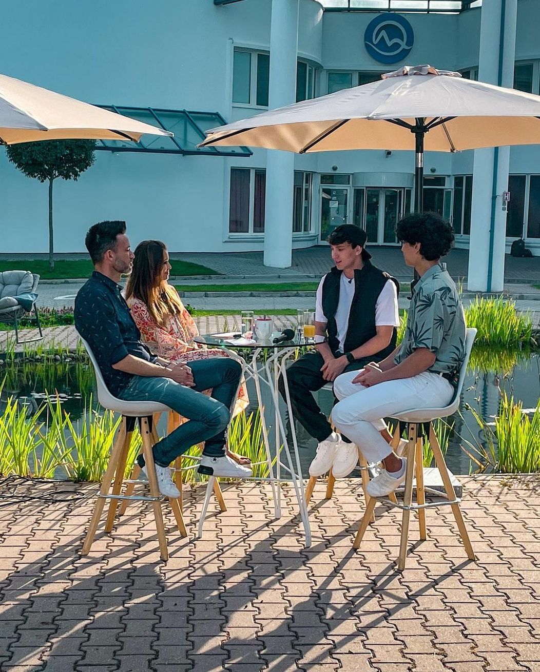 Mark Dann a Giovanni Ricci v Teleráne s Lenkou a Romanom