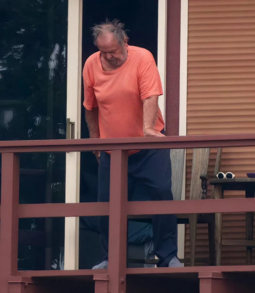 Jack Nicholson si užíva výhľad Franklin Canyon v Beverly Hills