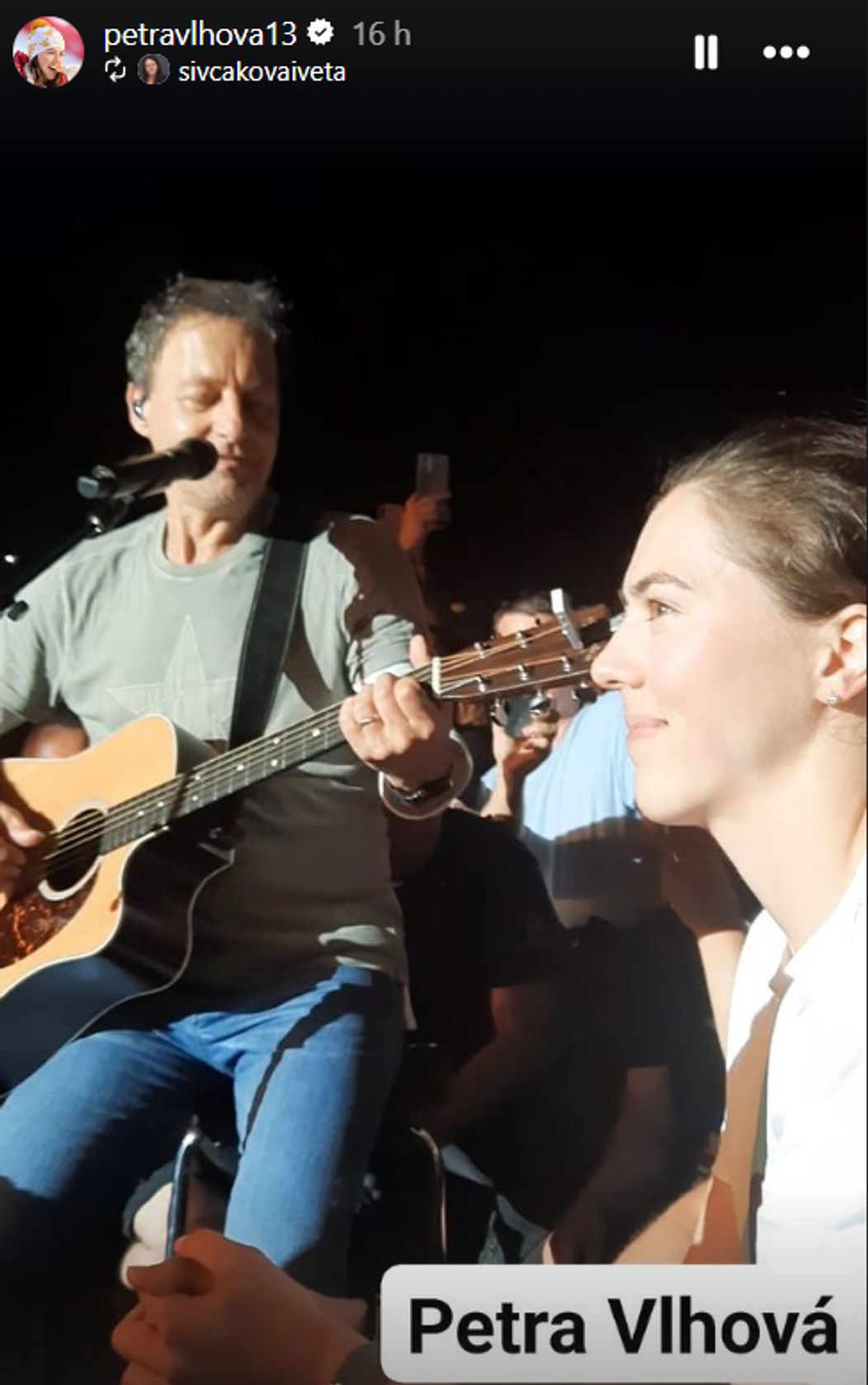 Petra Vlhová si užila koncert Pavla Haberu