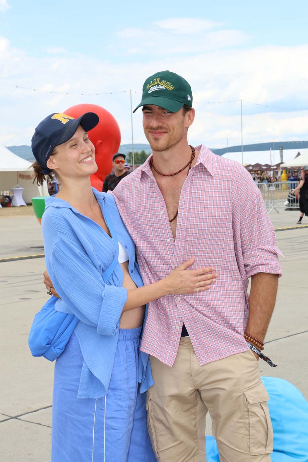 Adam Bardy s manželkou Bibi na festivale Grape