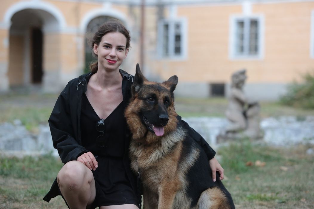 Rex s trénerkou Patriciou