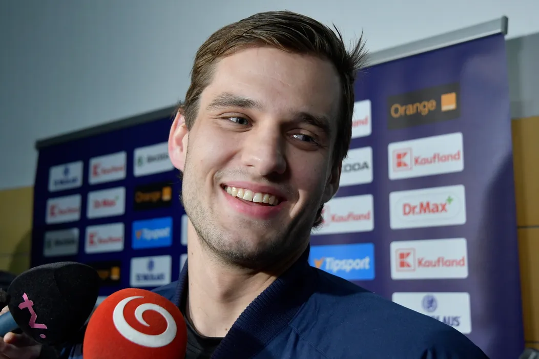 Obranca Christián Jaroš na zraze reprezentácie počas prípravy pred MS.