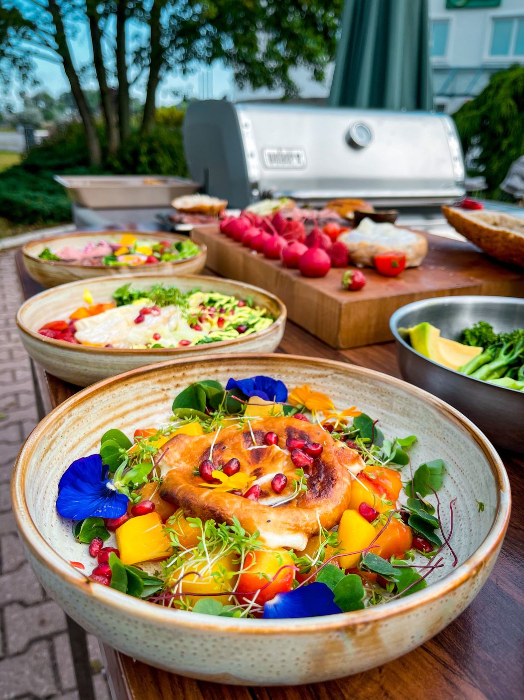 Chutné dobroty s grilovanými syrmi