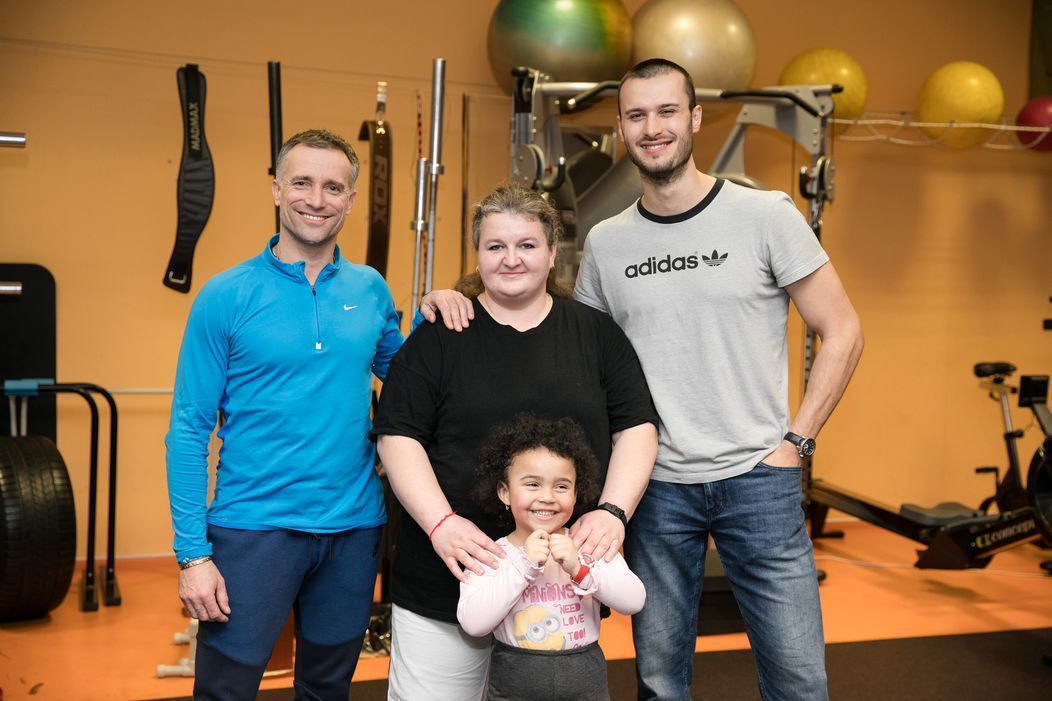 Výherkyňa Marika s Marošom Molnárom a Michalom Páleníkom