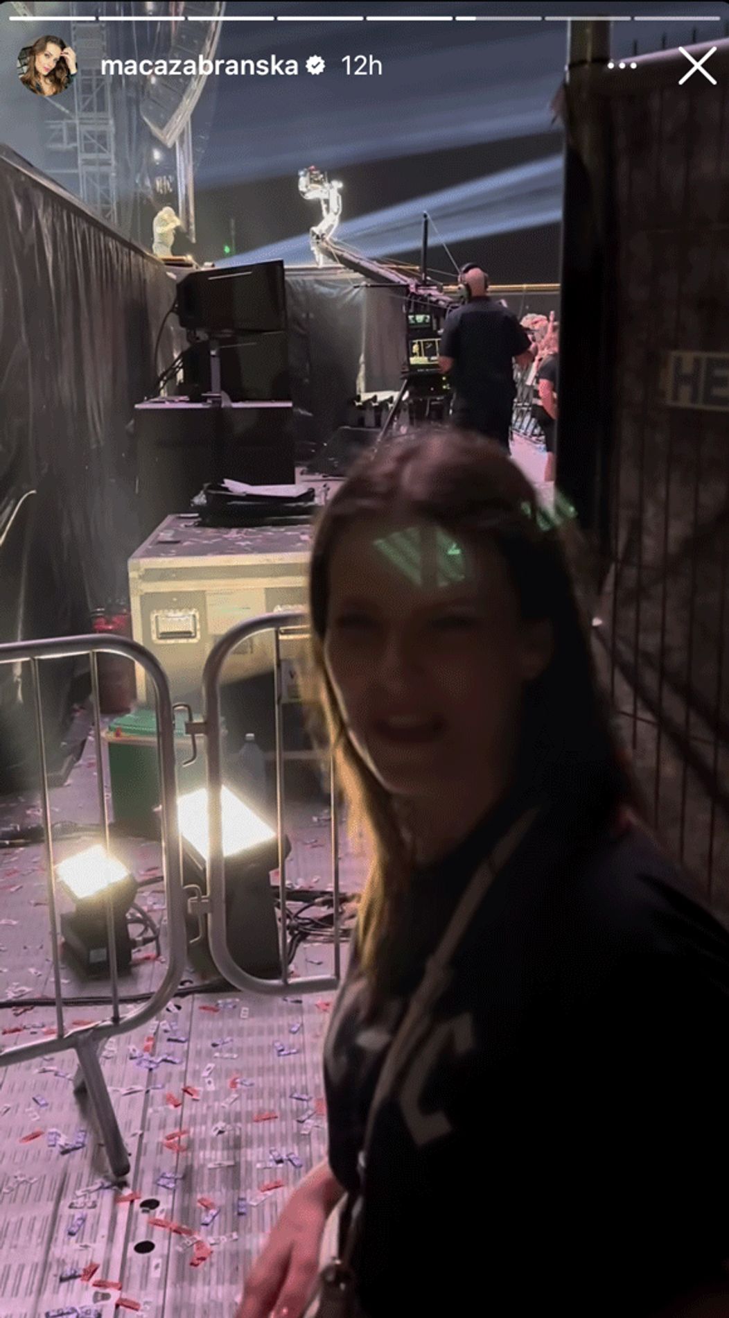 Maca Zábranská na koncerte AC/DC