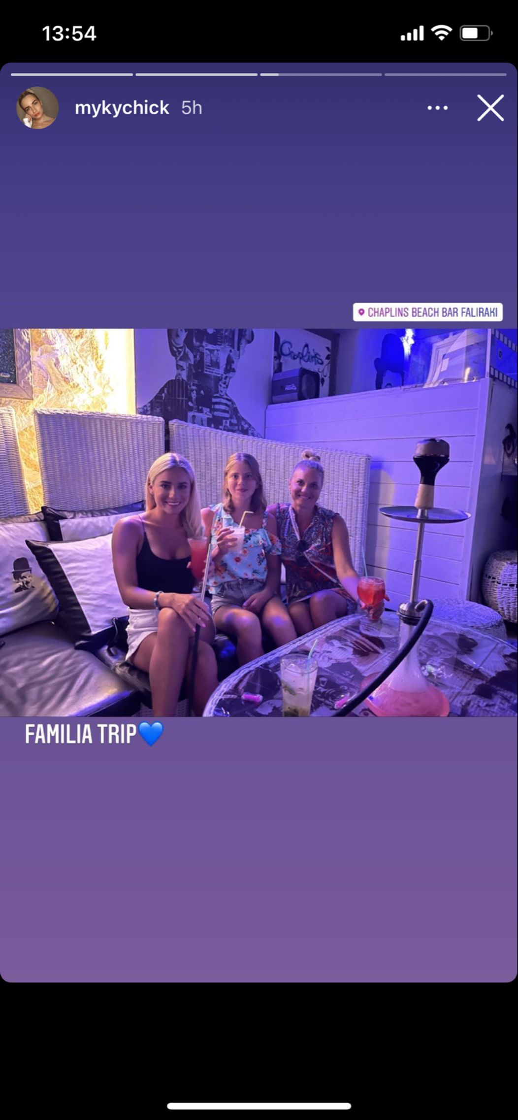 Natália na dovolenke s rodinou