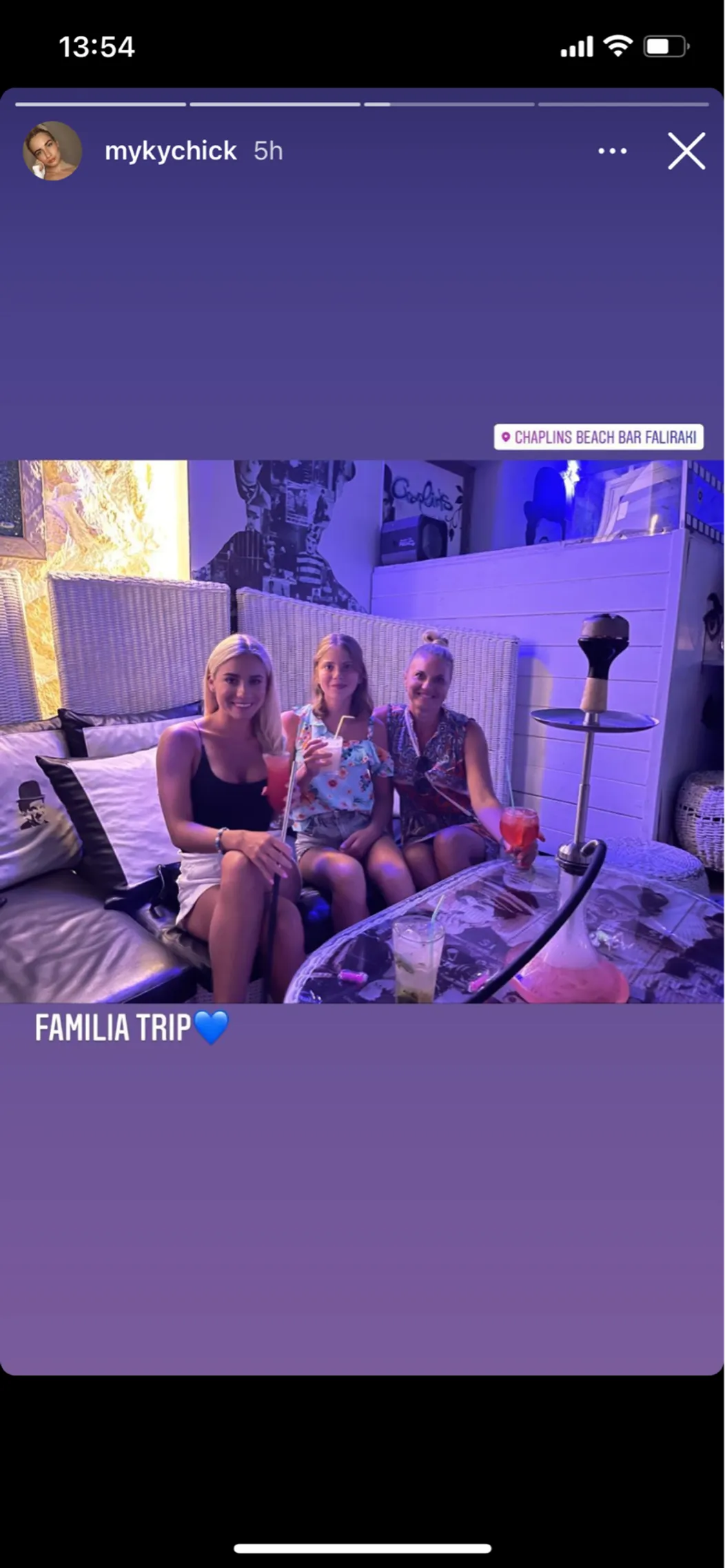 Natália na dovolenke s rodinou