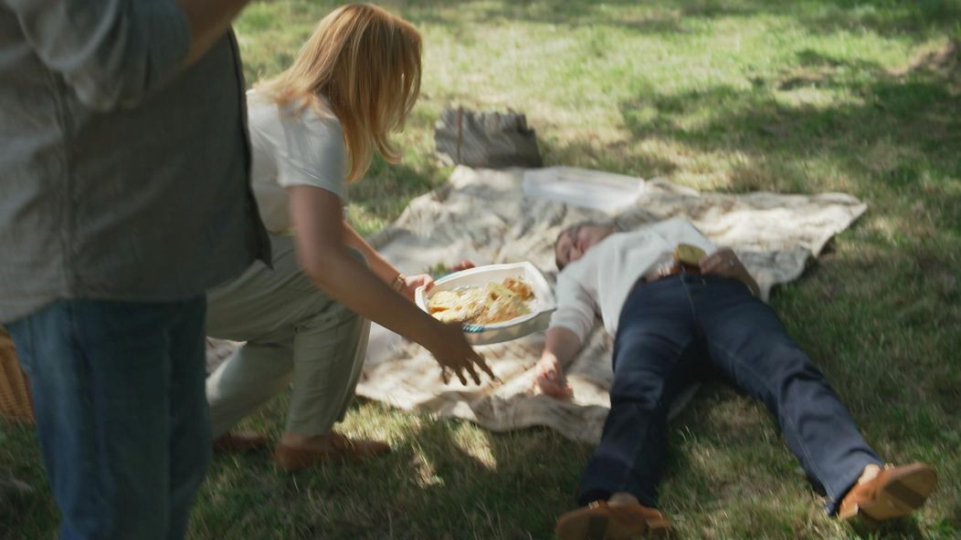 Zuzana v parku odpadla