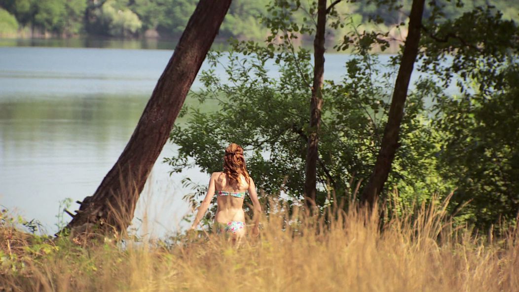 Mária Bartalos v plavkách v Kukučke