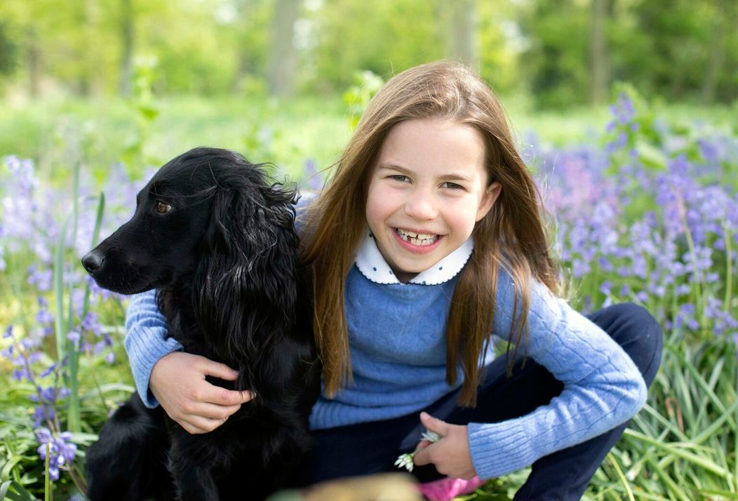 Princezná Charlotte s kokeršpanielom Orlom 