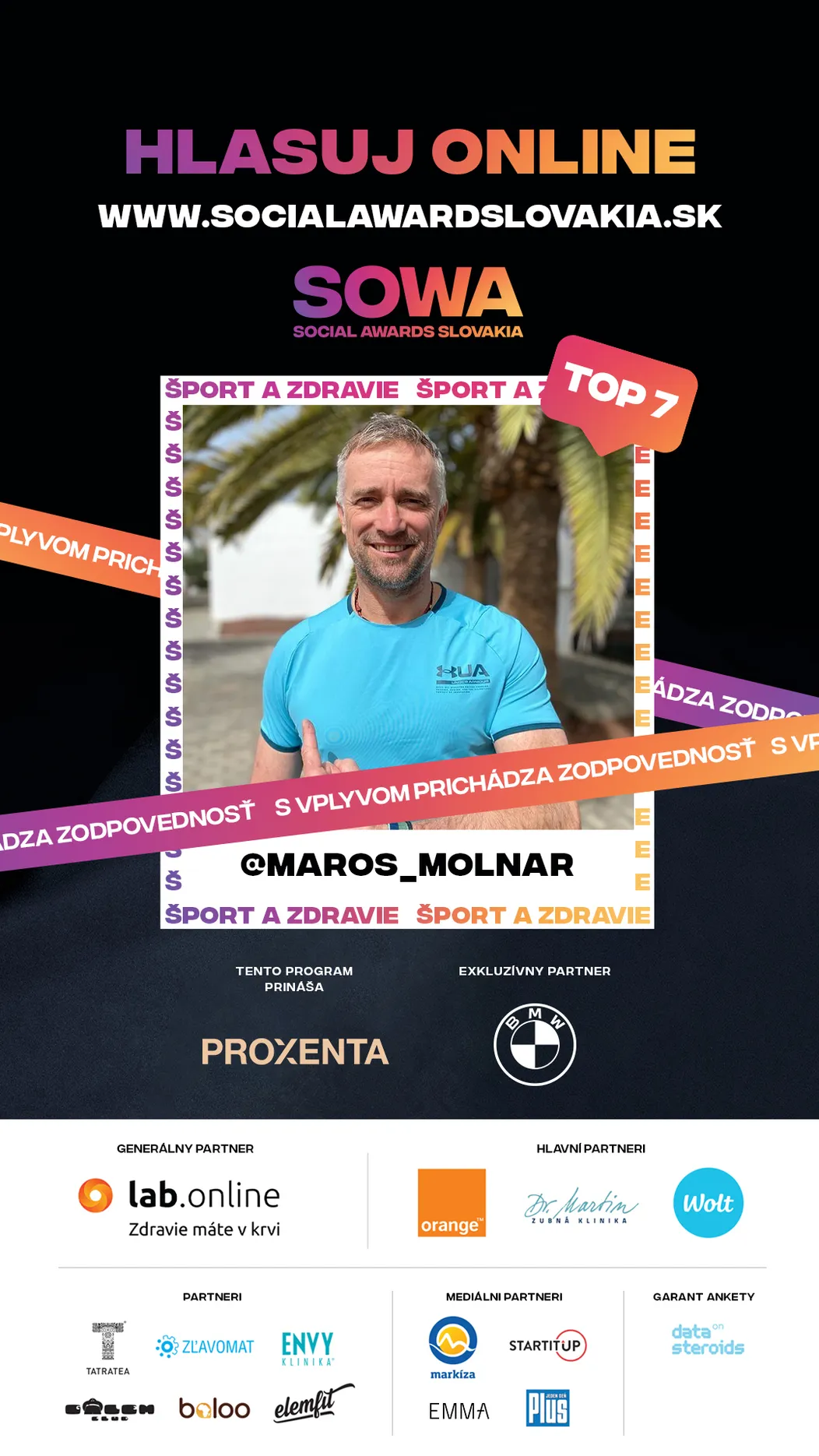 Hlasujte za Maroša Molnára v druhom kole SOWA