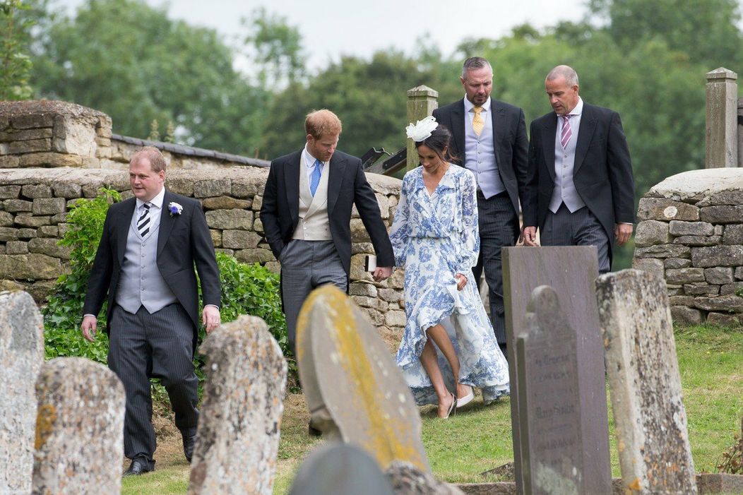 Meghan Markle spolu s princom Harrym na svadbe.