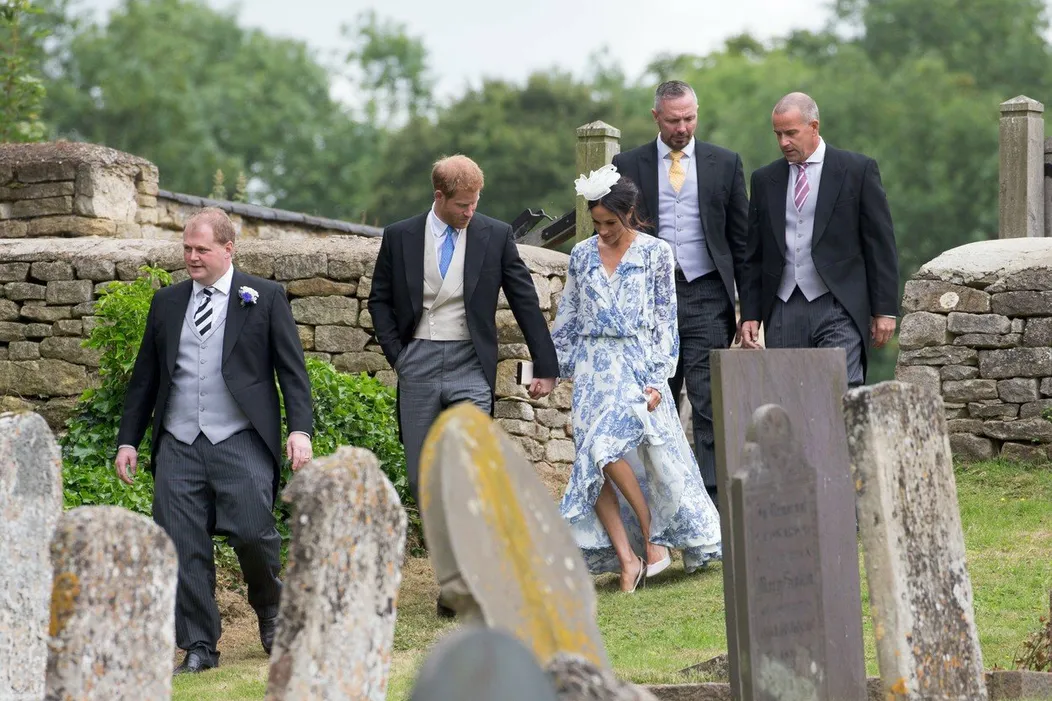 Meghan Markle spolu s princom Harrym na svadbe.