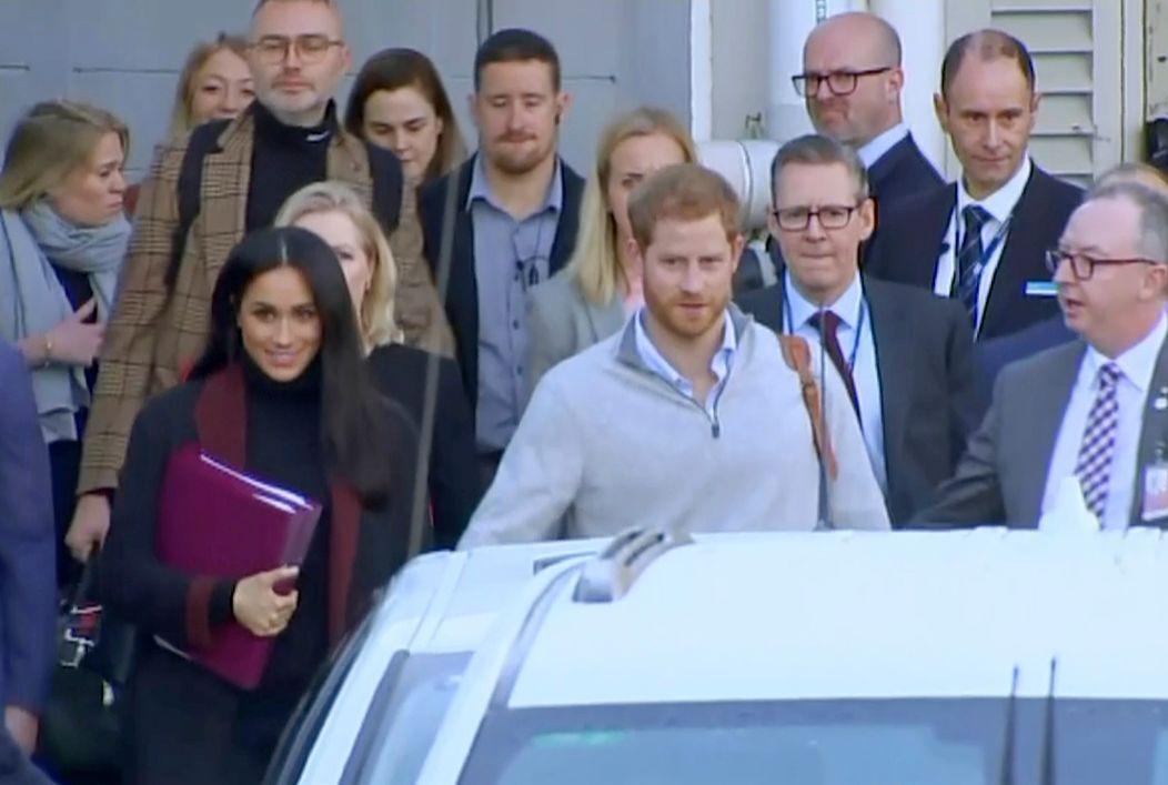 Meghan a Harry v Austrálii.