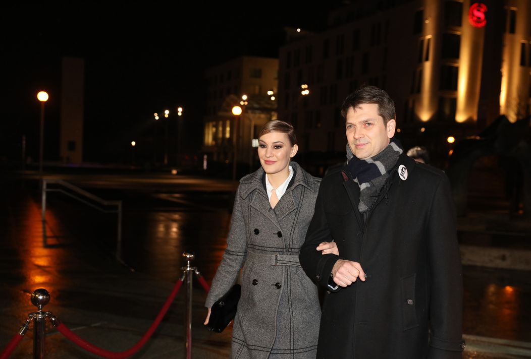 Marek Majeský s manželkou