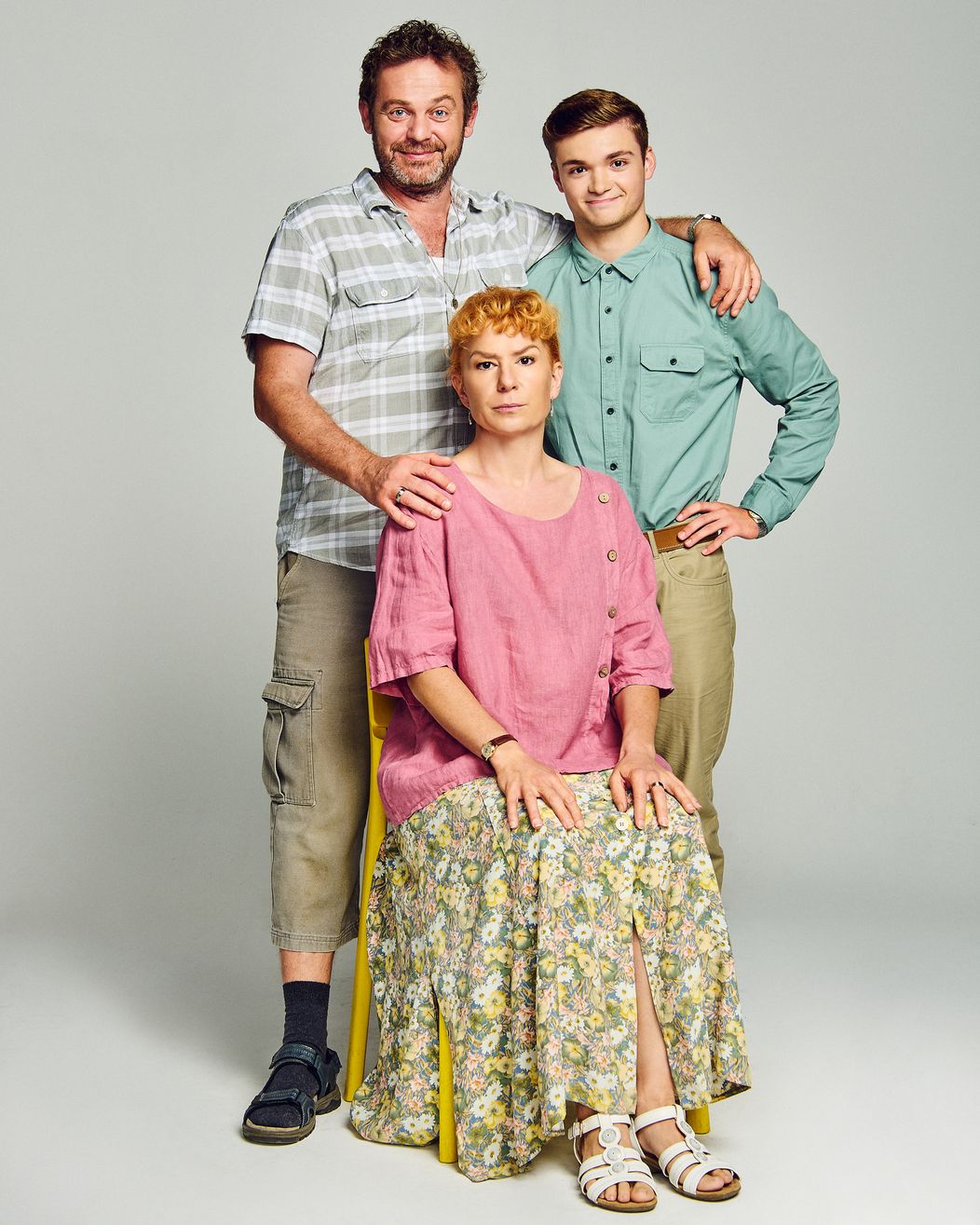 Marián Miezga so seriálovou rodinou