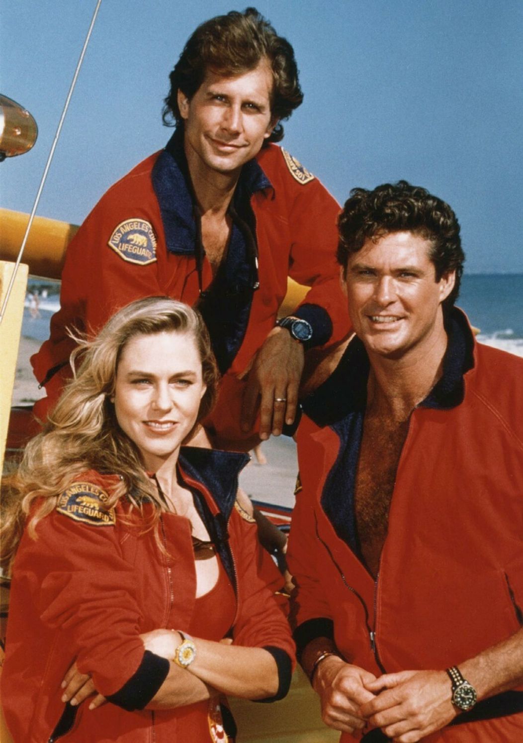 Erika Eleniak, Parker Stevenson a David Hasselhoff.