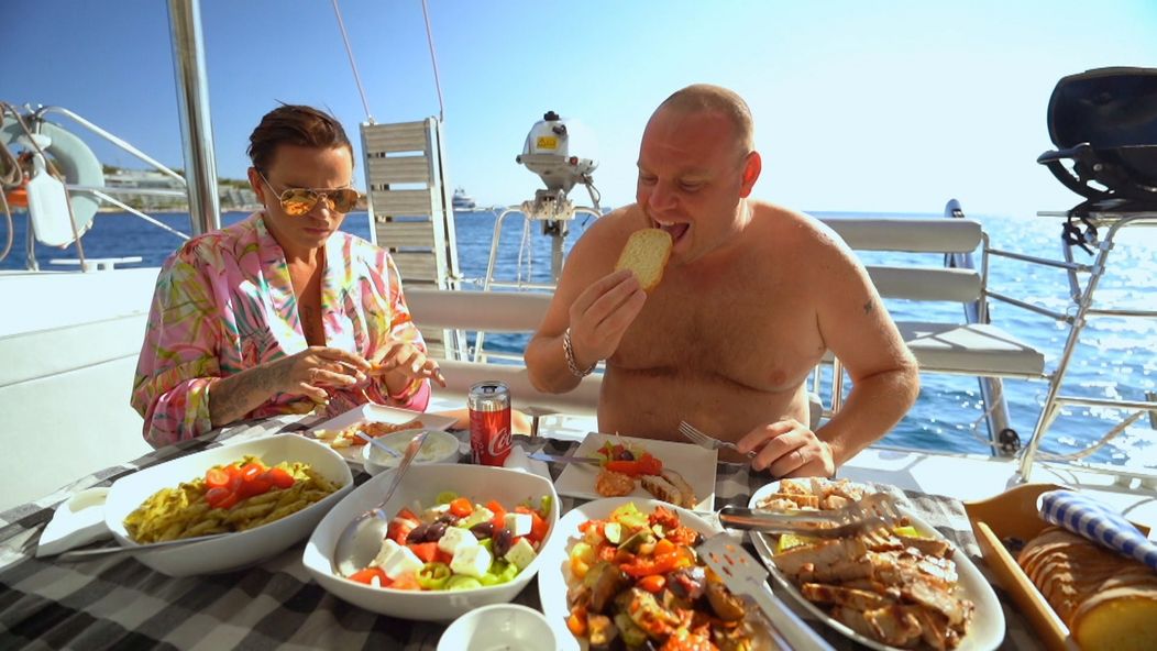 Štěpánka a Pavel v Grécku