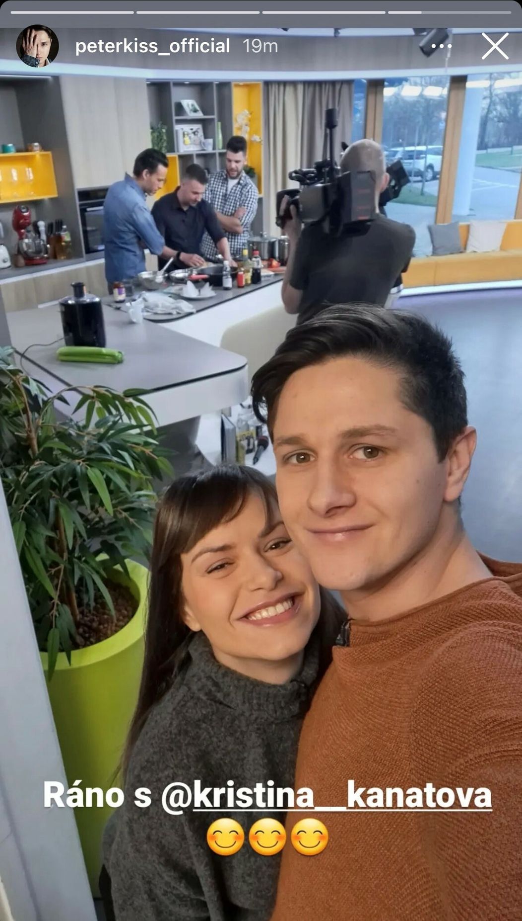 Kristína Kanátová a Peter Kiss v Teleráne