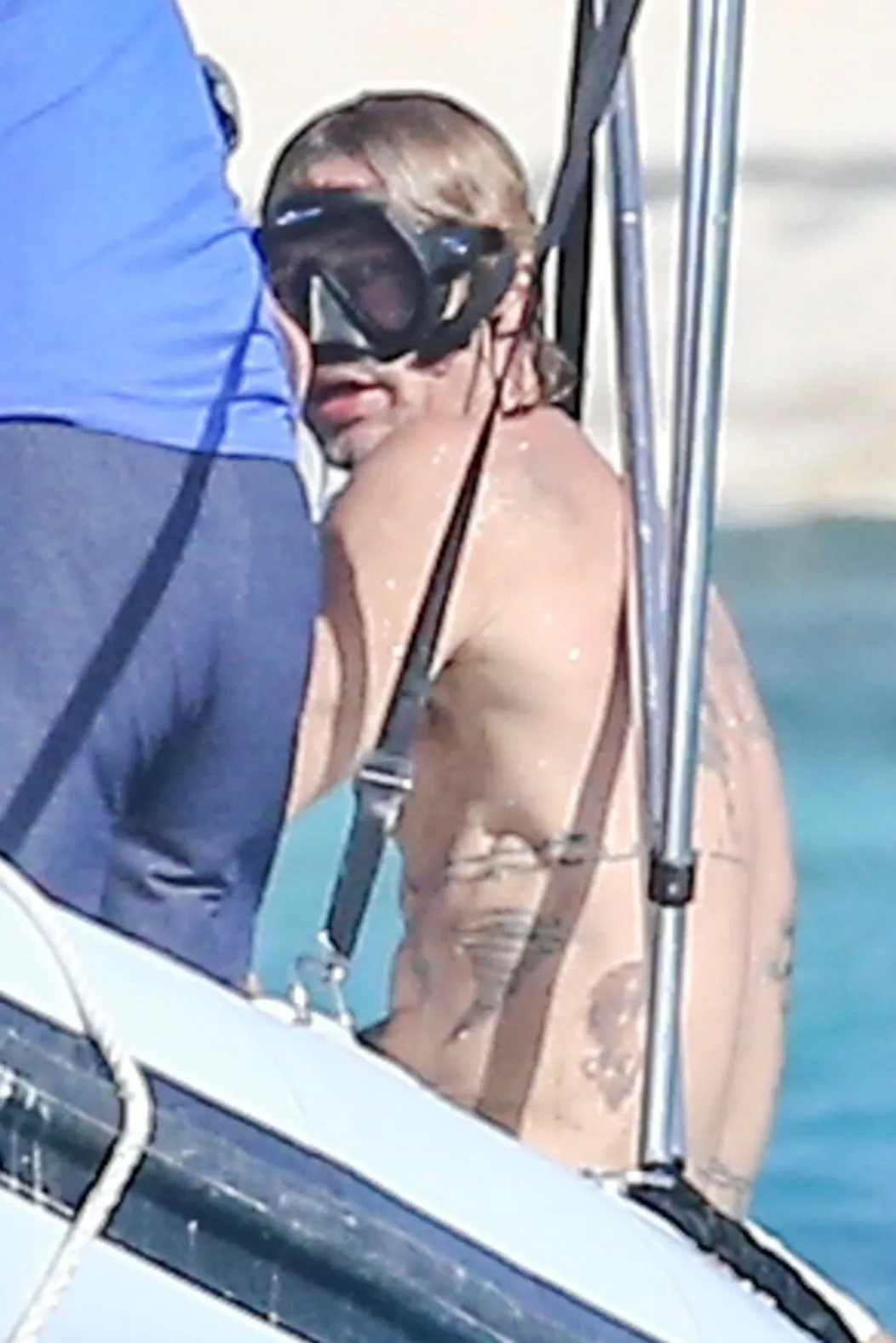 Brad Pitt na dovolenke.