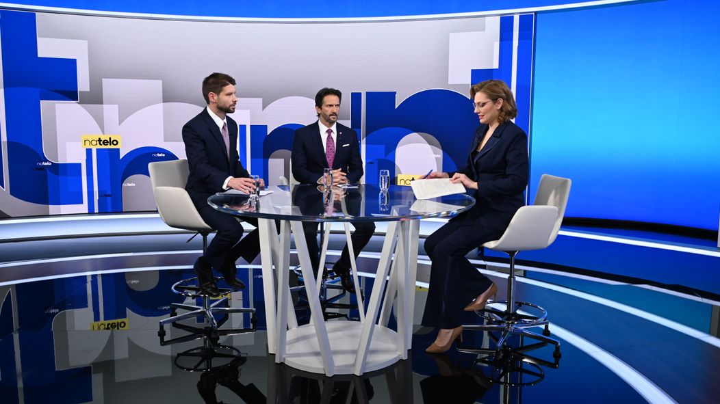 Michal_Šimečka, Robert Kaliňák a Karolína Lacová v relácii Na telo