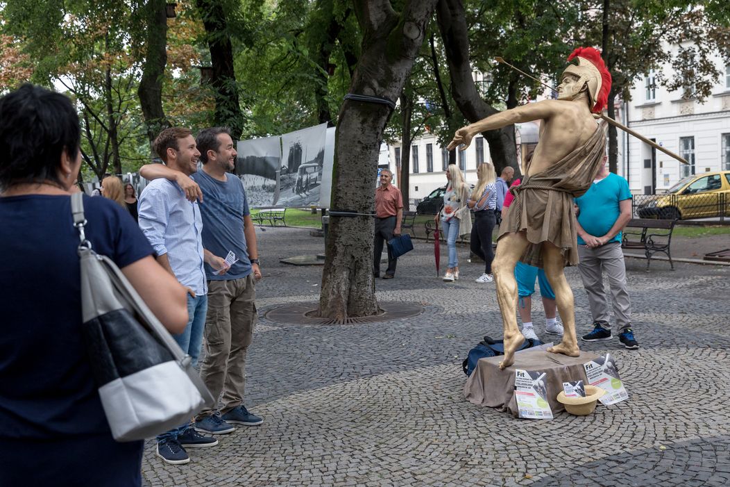 Marek Fašiang, Vlado Kobielsky a Janko Koleník na nakrúcaní.