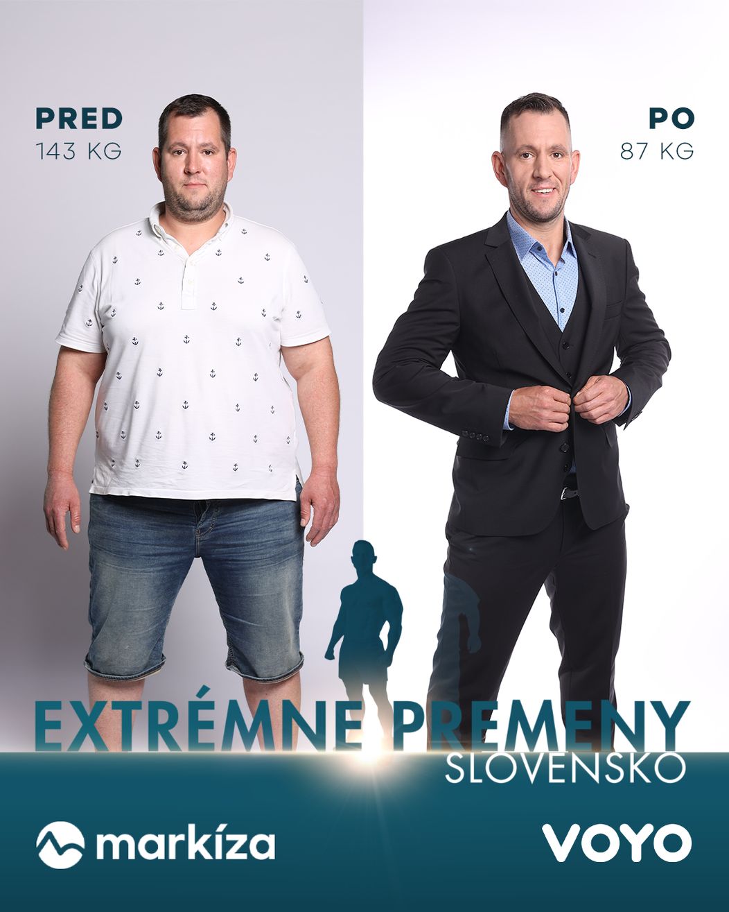 Andrej schudol viac ako 50 kíl