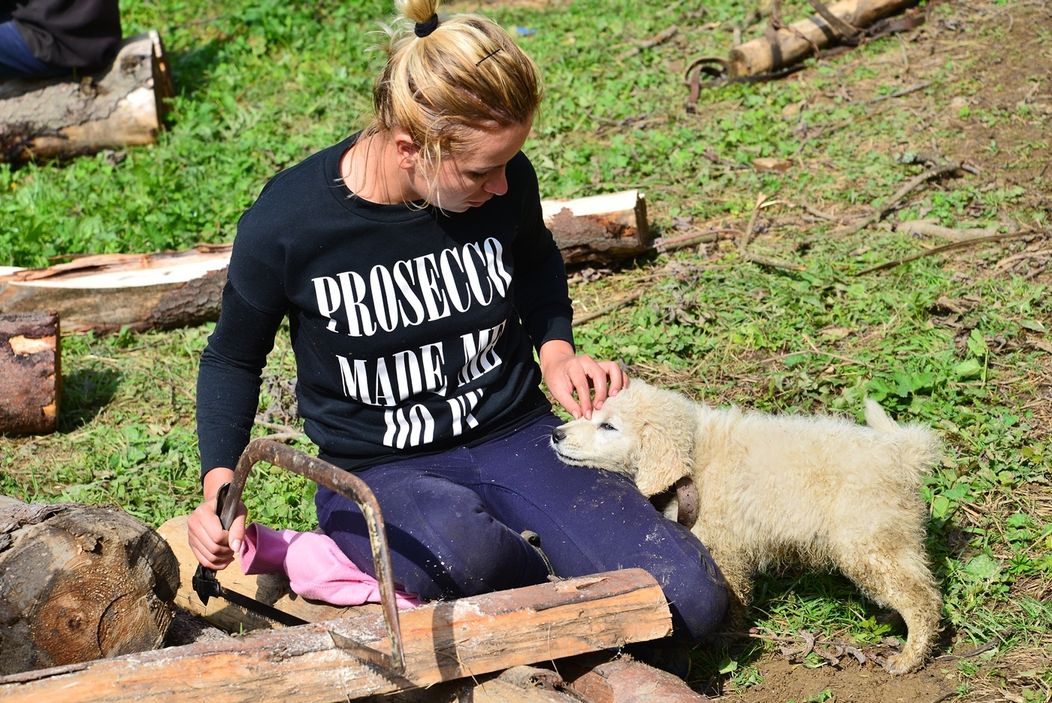 Klaudia na úvodnom vážení s Marošom Molnárom