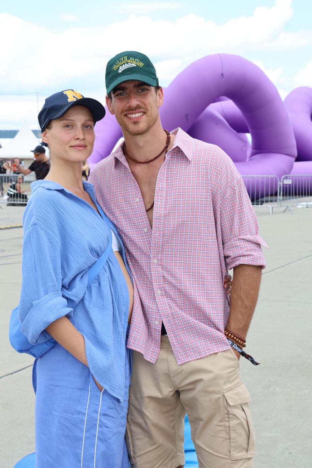 Adam Bardy s manželkou Bibi na festivale Grape